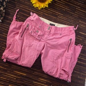 THE LIMITED pink cargo capris